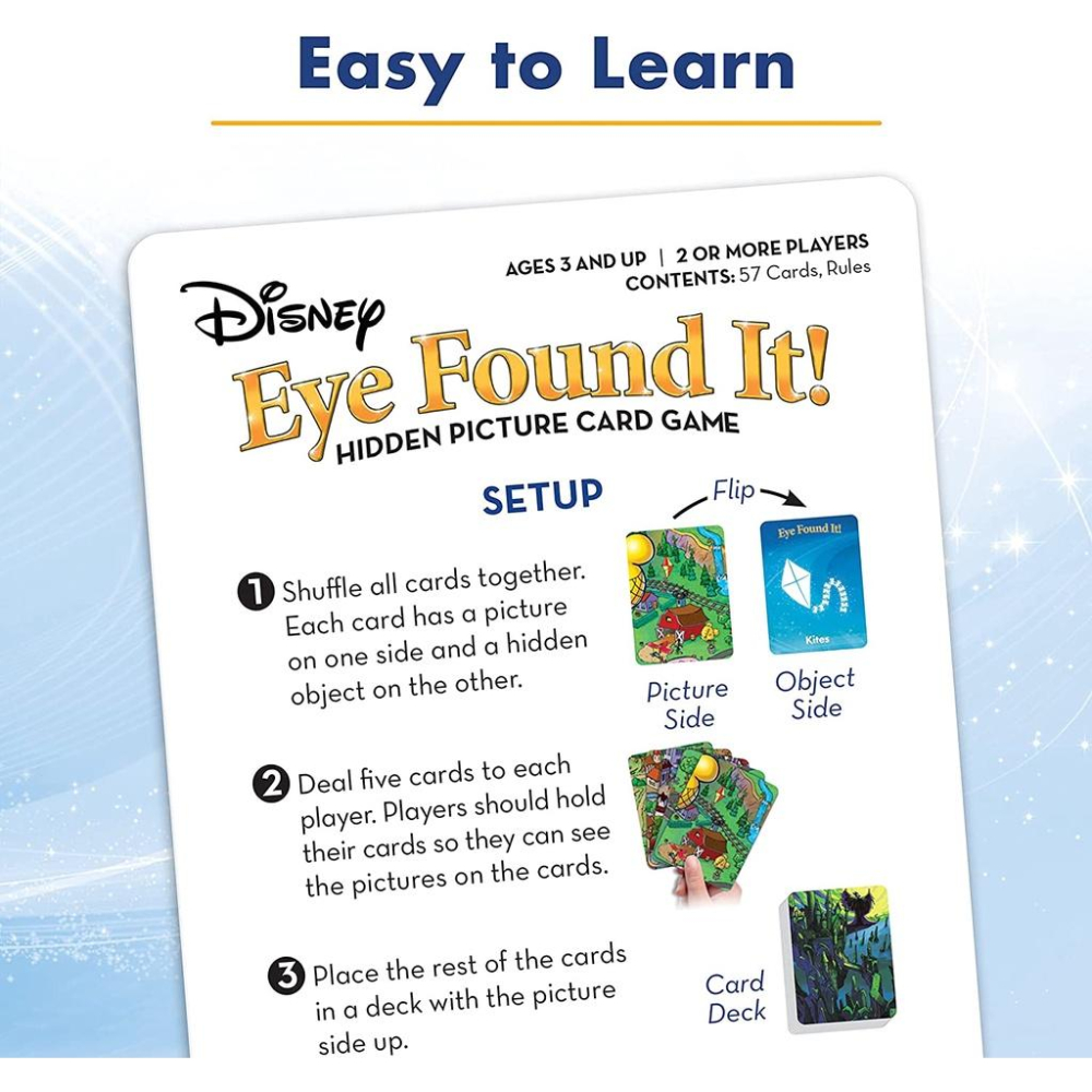 [全新未拆現貨]美國 Disney Eye Found It Gard Game 迪士尼找一找卡牌遊戲 親子桌遊 迪士尼-細節圖4