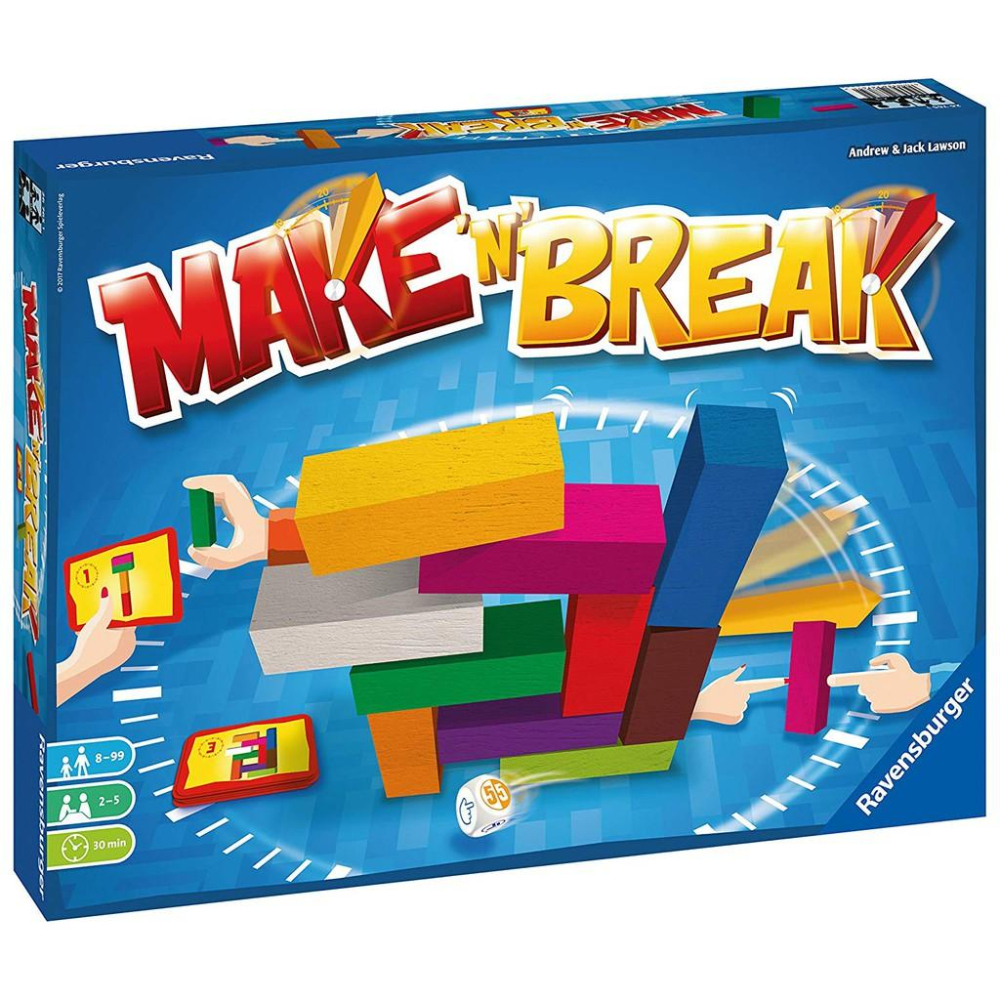 [全新未拆現貨]德國 Ravensburger 建築師疊疊樂 Make N Break 桌遊 金獎 幼兒 桌遊 極速拆建-細節圖3
