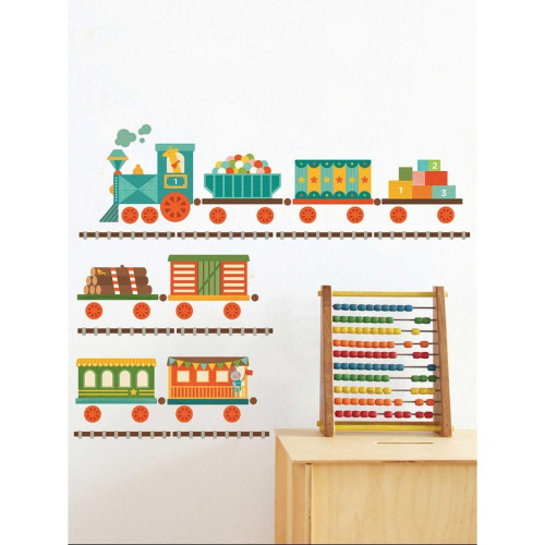 [現貨] 美國 petit collage 主題壁貼 火車嘟嘟 酪梨壽司推薦 petitcollage 壁貼 兒童房