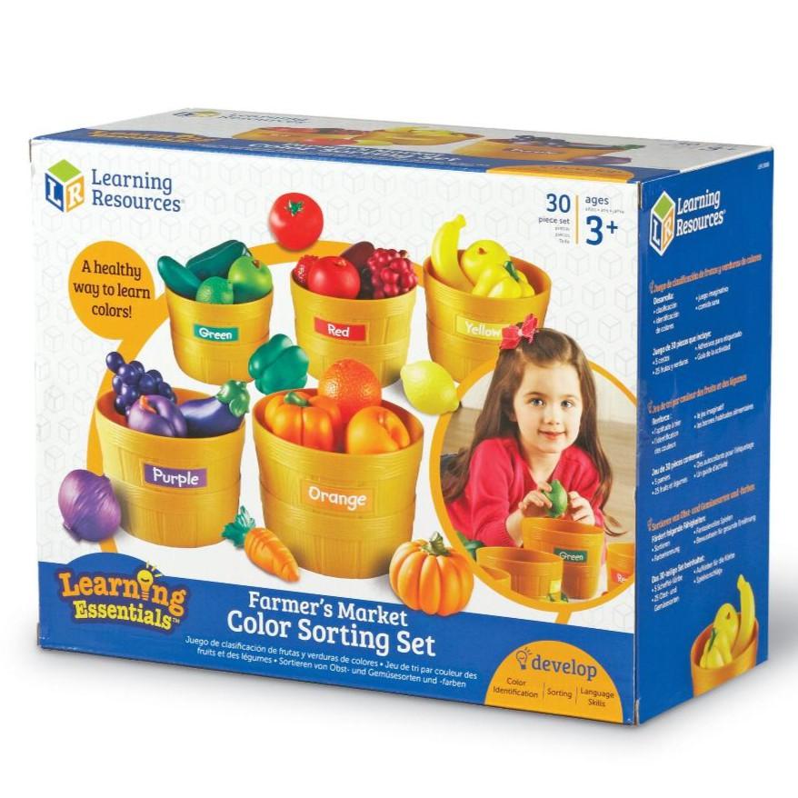 [全新未拆現貨] 美國 Learning Resources 教學資源 水果分類組 蔬菜水果顏色認知分類 水果籃 家家酒-細節圖2