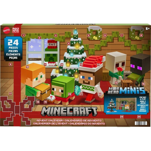 [全新在台現貨] 2023 Minecraft 麥塊 聖誕降臨曆 聖誕倒數日曆 降臨曆 聖誕 日曆 倒數 戳戳樂