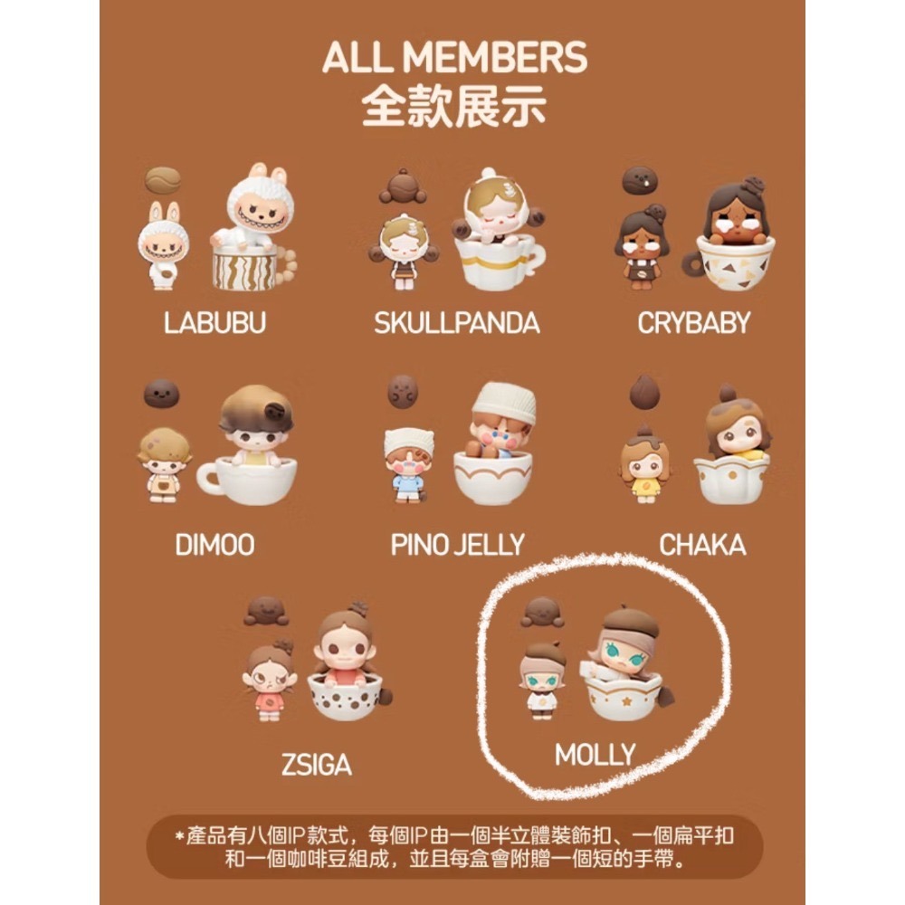 裝飾扣手帶4件組Molly款