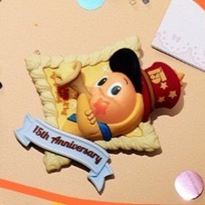 立體磁鐵 冰箱：貼吹起號角（星星人）