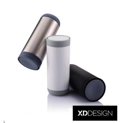 XDDESIGN clik 按壓式360度隨行杯 黑色 送不锈钢保温瓶 随机出货 買一送一