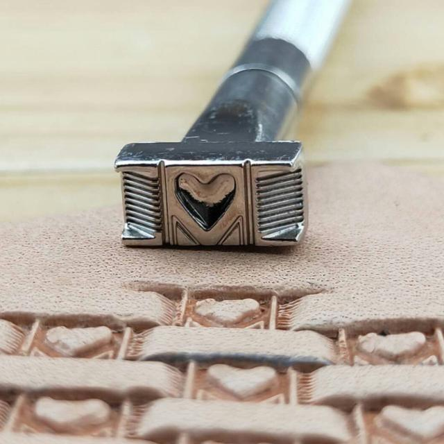 老約翰 皮雕印花工具Johnleather自產鑄造型席紋編織紋印花工具13mm*6mm-細節圖3