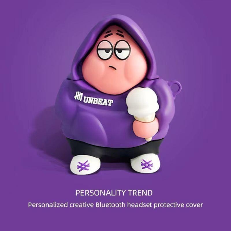 帽子卡通Airpods 3代 pro2代 保護套 1代蘋果耳機保護套 矽膠防摔防撞保護 藍牙耳機殼 創意男女朋友禮物-細節圖2