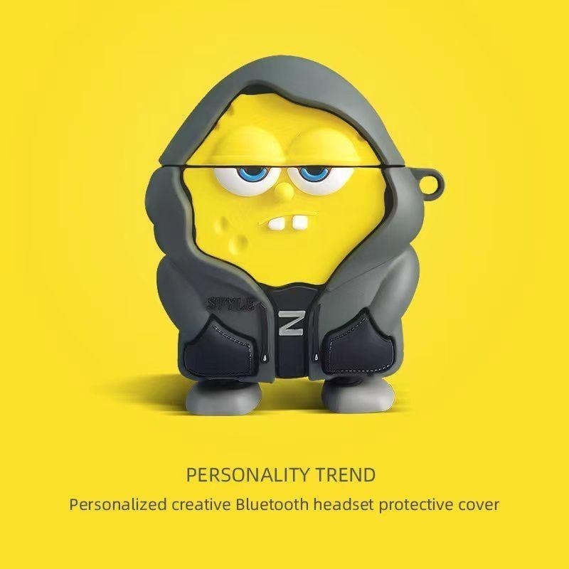 帽子卡通Airpods 3代 pro2代 保護套 1代蘋果耳機保護套 矽膠防摔防撞保護 藍牙耳機殼 創意男女朋友禮物-細節圖3