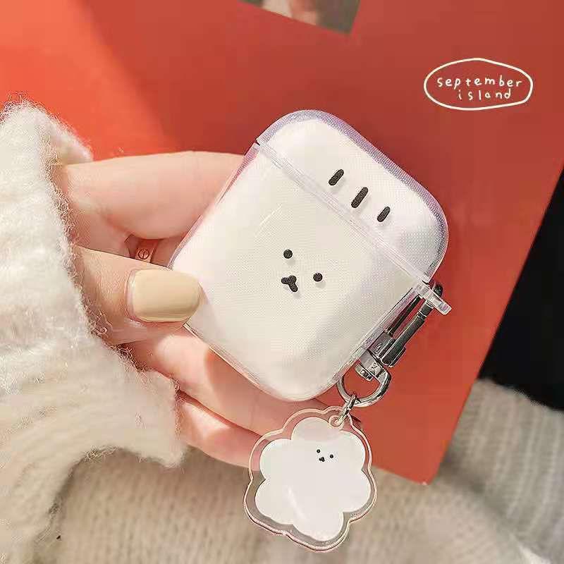 新款 透明小熊AirPods3 Pro 2代保護套1代蘋果 藍牙耳機套 矽膠防摔保護套 耳機殼男女生用 禮物-細節圖2