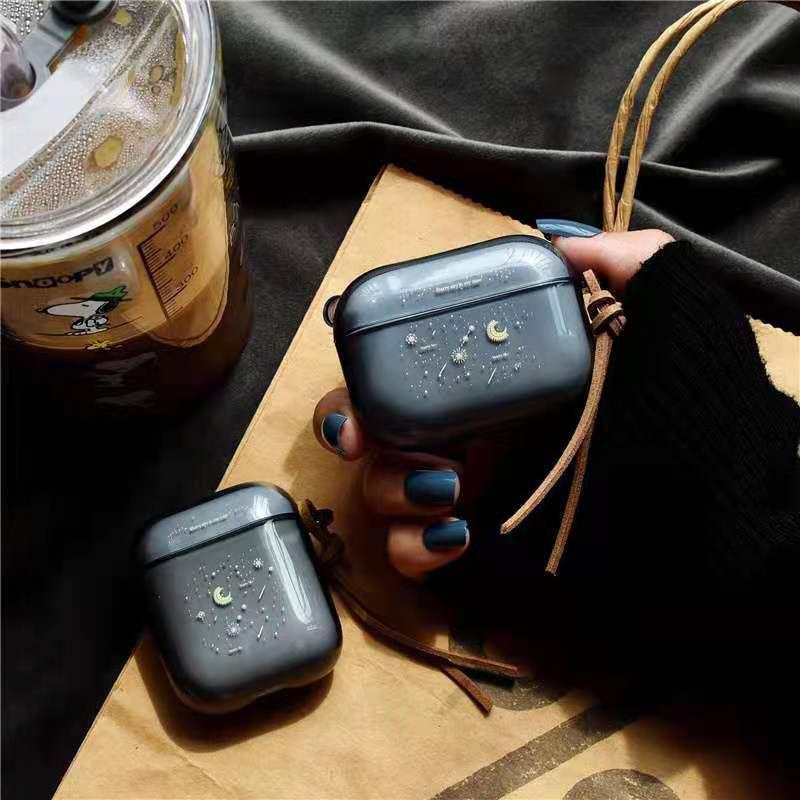 透明星空AirPods 3代 pro 2代耳機保護套1代蘋果耳機套矽膠防摔保護 耳機殼軟殼創意女男生 生日禮物-細節圖2
