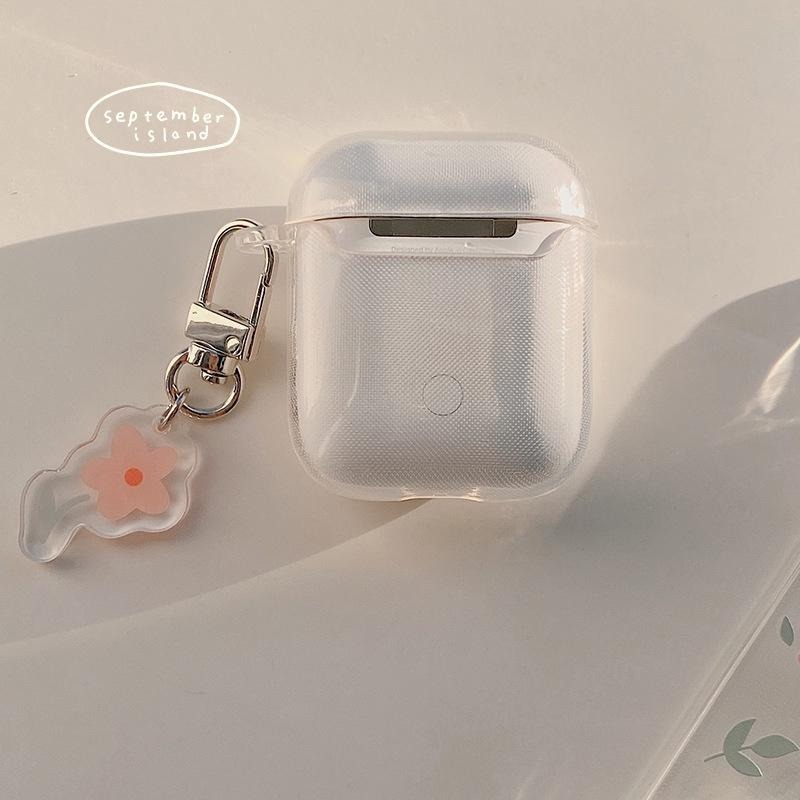 透明清新小花AirPods3 保護套 AirPods Pro 2保護套 3代 2代 1代 蘋果 保護套 耳機殼 藍牙藍-細節圖3