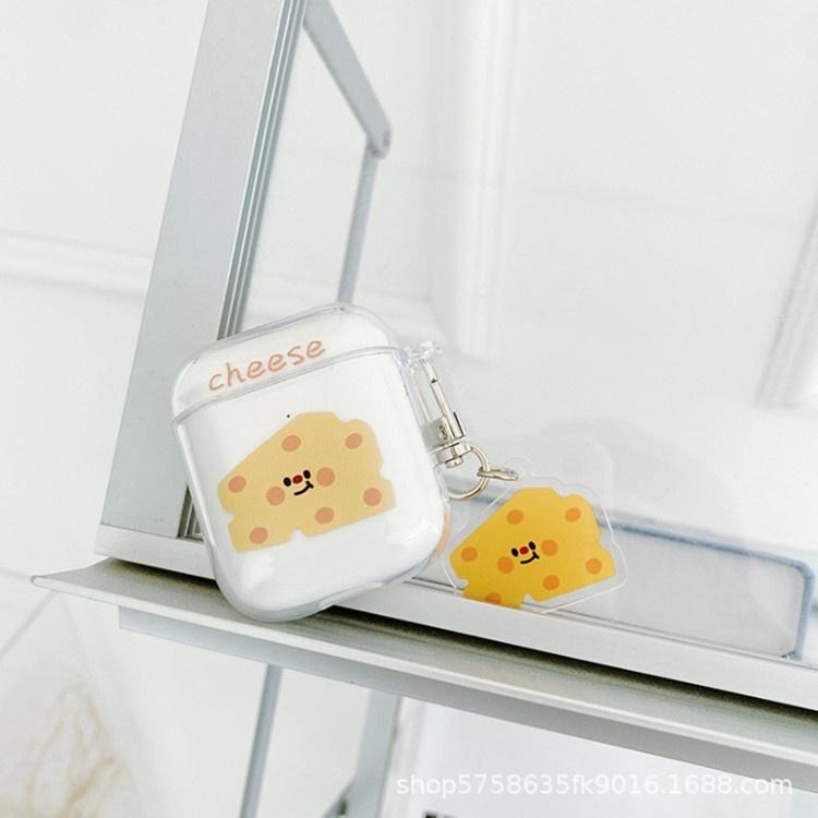 AirPods3 透明奶酪 pro2 保護套 3代 1代 2代 藍牙藍芽耳機保護套 耳機殼 矽膠套 防摔套 生日禮物批發-細節圖3