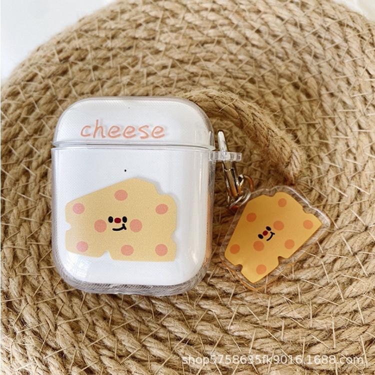 AirPods3 透明奶酪 pro2 保護套 3代 1代 2代 藍牙藍芽耳機保護套 耳機殼 矽膠套 防摔套 生日禮物批發-細節圖4