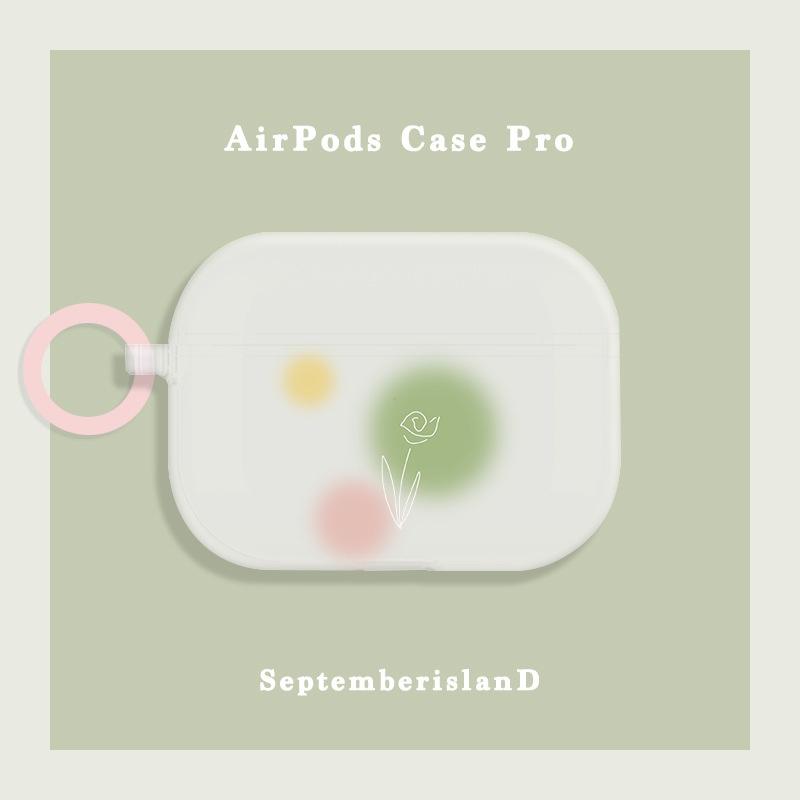 透明磨砂小花AirPods3 保護套 AirPods Pro 2保護套 3代 2代 1代 蘋果 保護套 耳機殼 禮物-細節圖5