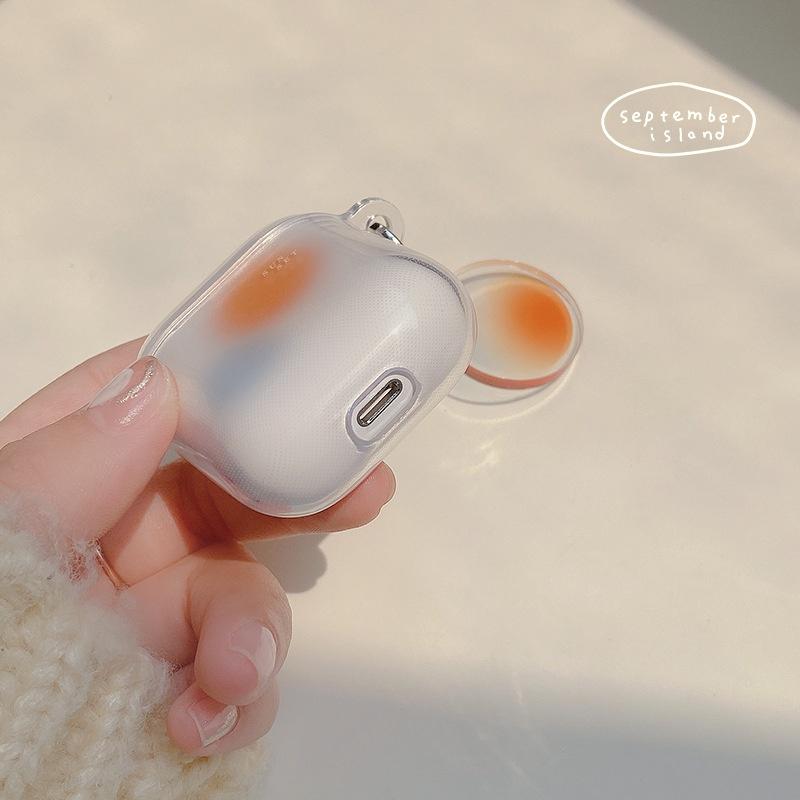 透明日落AirPods Pro 2保護套 3代 1代 2代 藍牙藍芽耳機保護套 耳機殼 矽膠套 防摔套 生日禮物批發-細節圖4