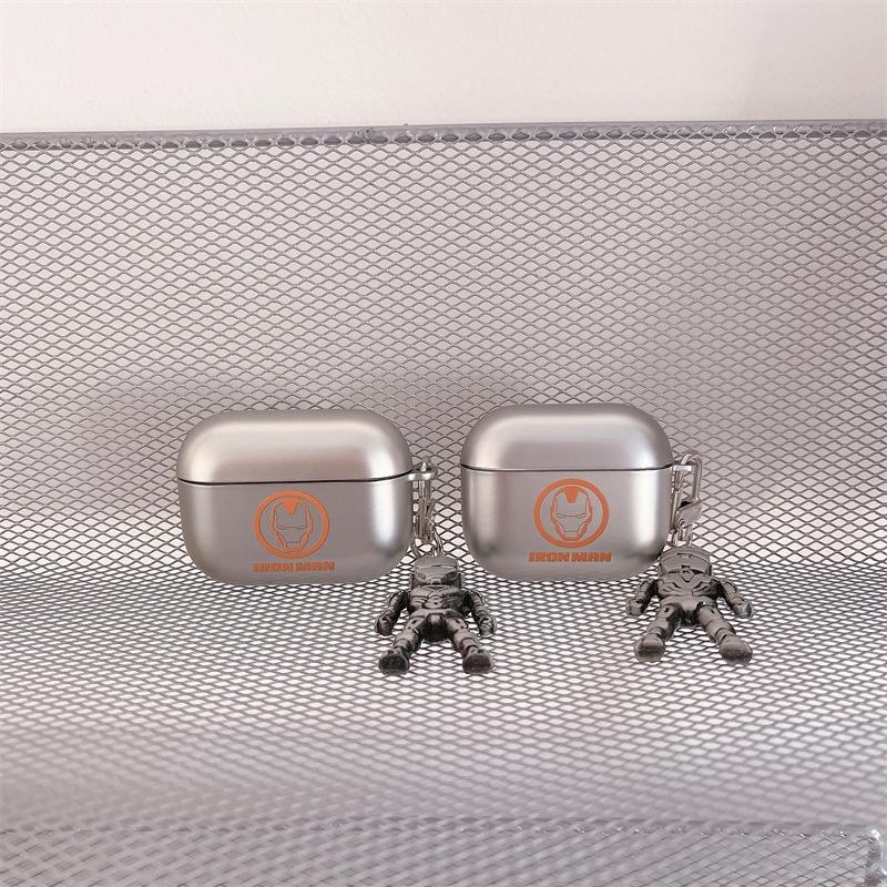 電鍍啞光歐美卡通鉄人AirPods3 保護套 Pro2 保護套 2代1代蘋果 耳機保護套 耳機殼 藍牙 藍芽耳機套 生日-細節圖4