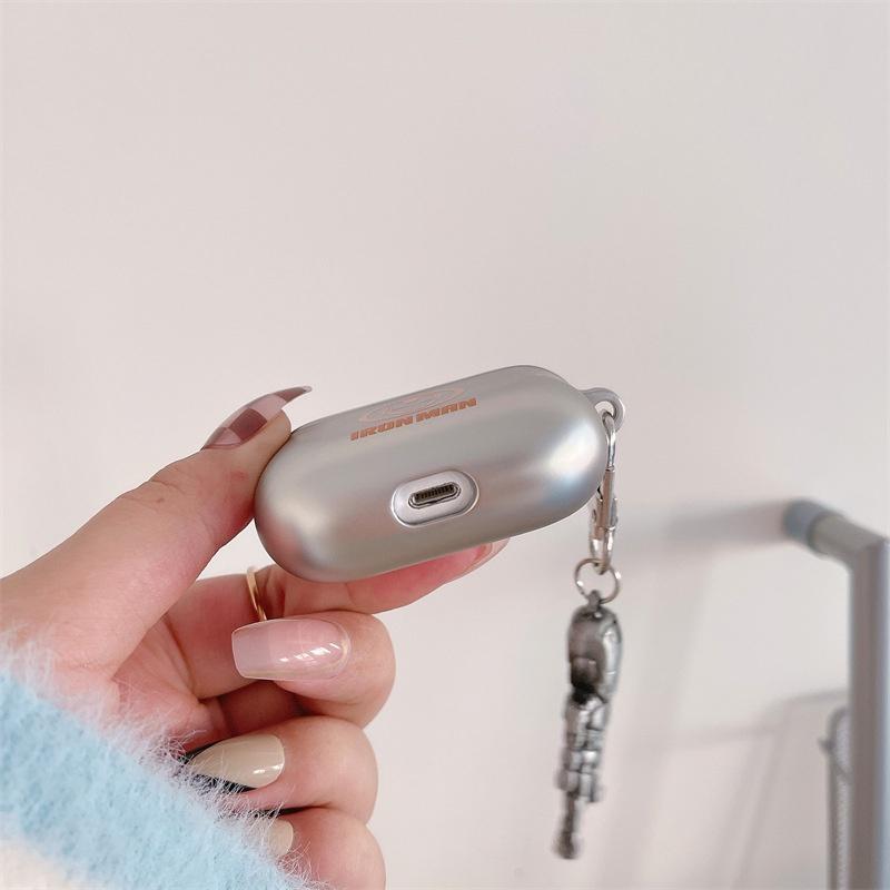 電鍍啞光歐美卡通鉄人AirPods3 保護套 Pro2 保護套 2代1代蘋果 耳機保護套 耳機殼 藍牙 藍芽耳機套 生日-細節圖9