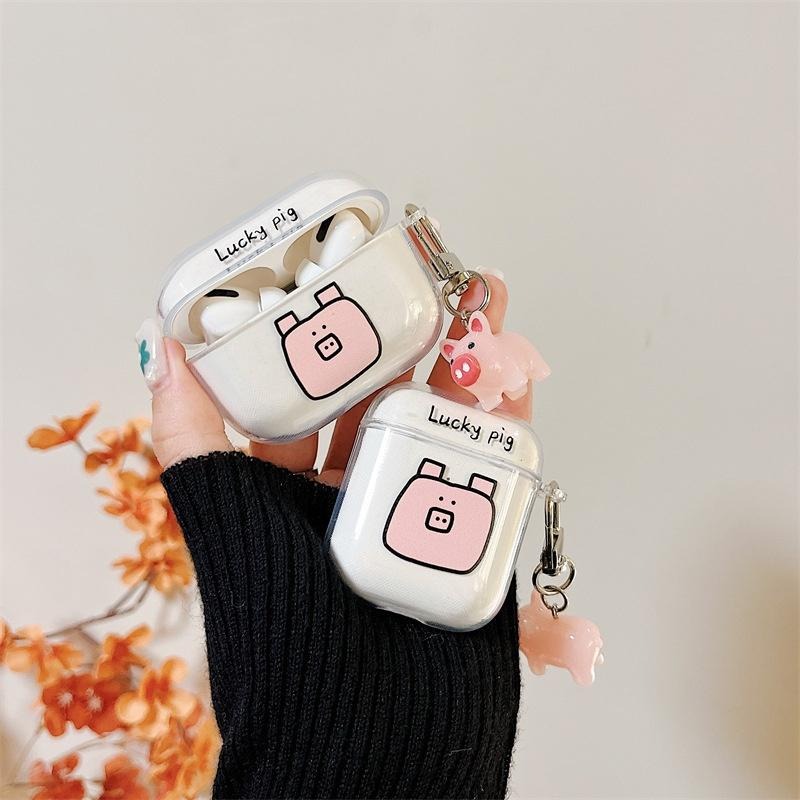 透明幸運小豬AirPods3 保護套 3代 pro 保護套 2代 1代 蘋果 三代 保護套 耳機殼 藍牙 藍芽耳機套-細節圖4