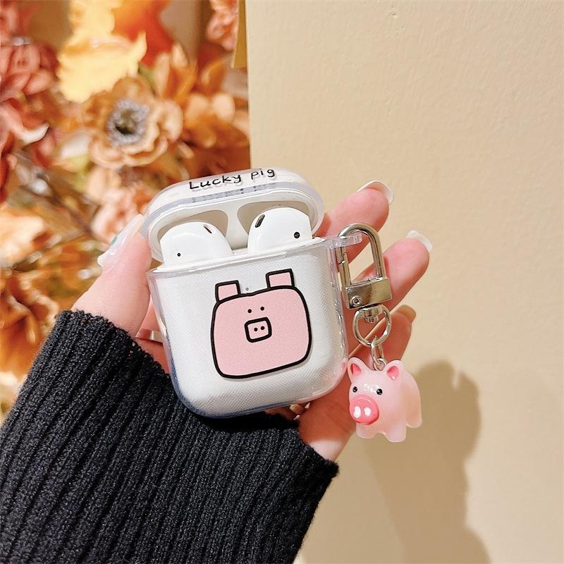 透明幸運小豬AirPods3 保護套 3代 pro 保護套 2代 1代 蘋果 三代 保護套 耳機殼 藍牙 藍芽耳機套-細節圖6