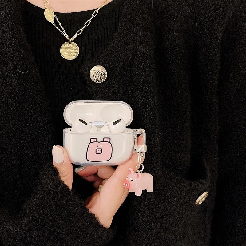 透明幸運小豬AirPods3 保護套 3代 pro 保護套 2代 1代 蘋果 三代 保護套 耳機殼 藍牙 藍芽耳機套-細節圖7