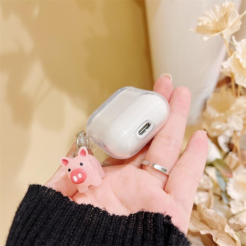 透明幸運小豬AirPods3 保護套 3代 pro 保護套 2代 1代 蘋果 三代 保護套 耳機殼 藍牙 藍芽耳機套-細節圖9