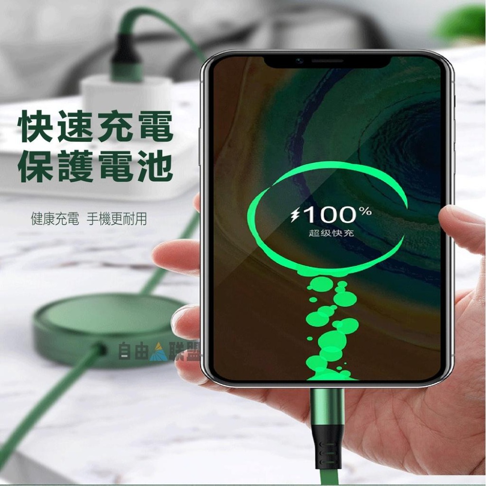 三合一充電線  充電線 同時充電 適用於各設備 3.5A 三合一 快充 蘋果/安卓/Type-C 傳輸線 手機數據線-細節圖5