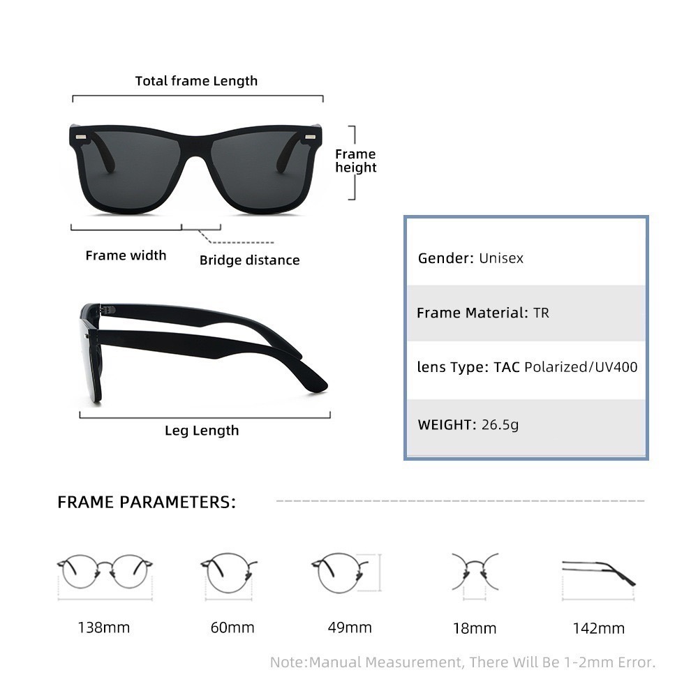 2023新款時尚 太陽眼鏡 太陽眼鏡男 新款歐美 偏光鏡TR 90 墨鏡 時尚穿搭 抖音 高級感 開車 海邊 釣魚-細節圖3