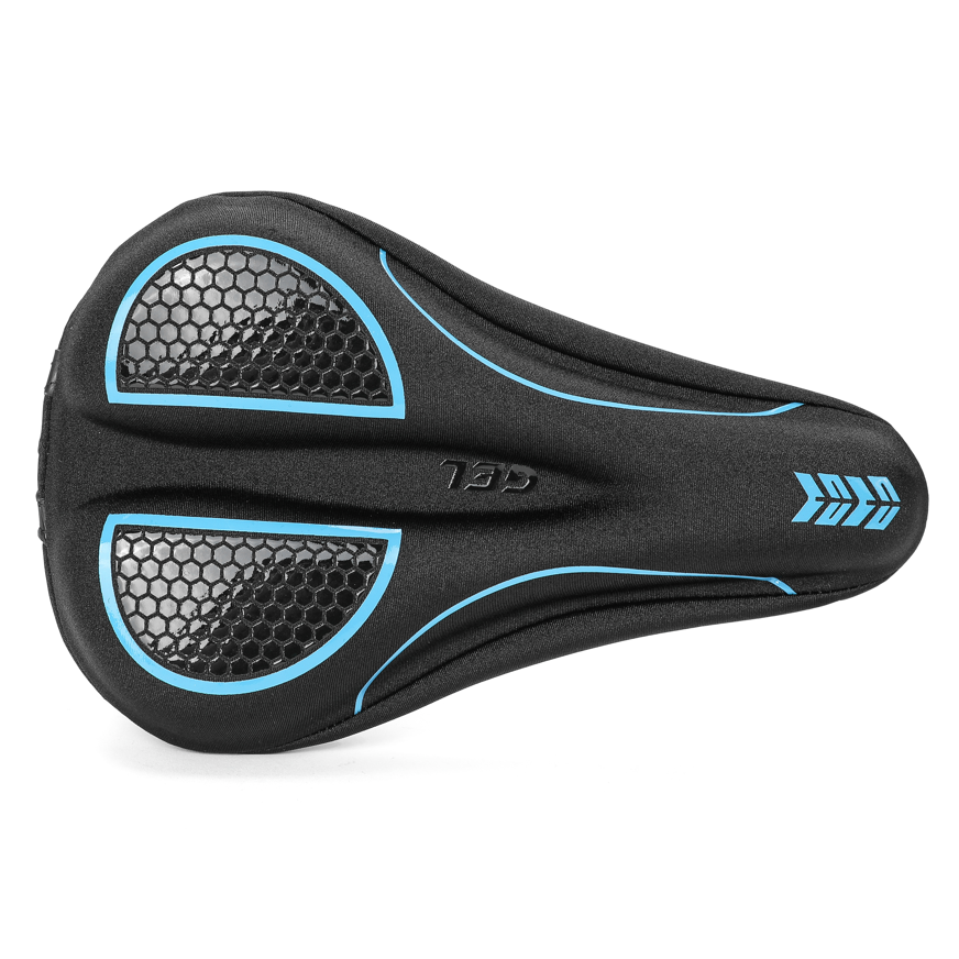 2025新款 全新設計 腳踏車坐墊套 自行車坐墊 自行車 腳踏車 座墊 坐墊套 魔術貼 蜂窩印刷 抖音 矽膠海綿 網紅-細節圖2