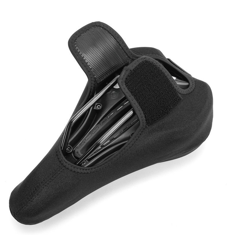 2025新款 全新設計 腳踏車坐墊套 自行車坐墊 自行車 腳踏車 座墊 坐墊套 魔術貼 蜂窩印刷 抖音 矽膠海綿 網紅-細節圖9