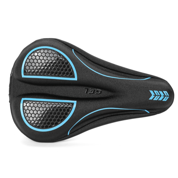 2025新款 全新設計 腳踏車坐墊套 自行車坐墊 自行車 腳踏車 座墊 坐墊套 魔術貼 蜂窩印刷 抖音 矽膠海綿 網紅-規格圖11