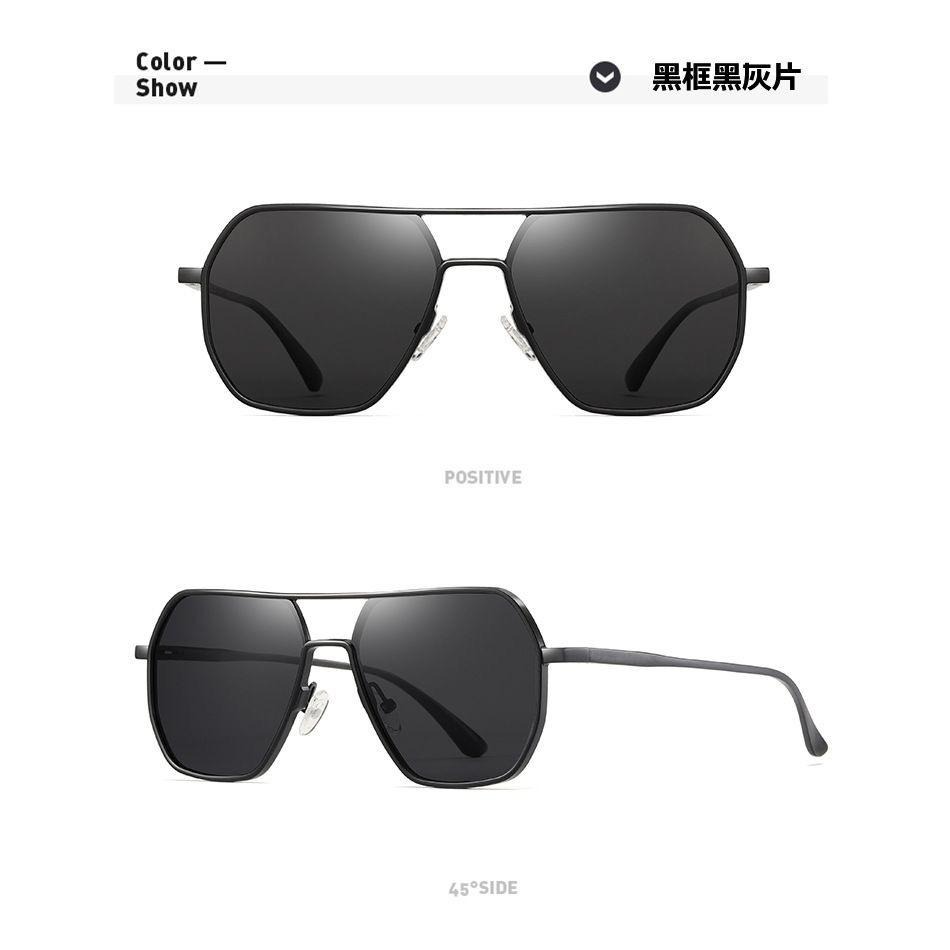 2025 現貨新款 贈送眼鏡盒 太陽眼鏡 飛行員 偏光鏡 墨鏡 開車 抖音爆品 小紅書 開車海邊 時尚穿搭-細節圖5