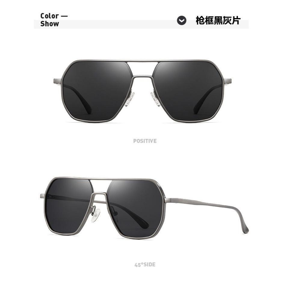 2025 現貨新款 贈送眼鏡盒 太陽眼鏡 飛行員 偏光鏡 墨鏡 開車 抖音爆品 小紅書 開車海邊 時尚穿搭-細節圖6