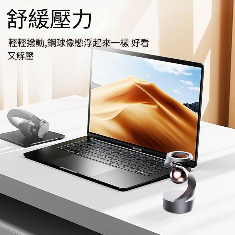 好看又好玩~ 現貨 紓壓解壓 桌面小物 懸浮陀螺 減壓陀螺 擺件 療癒小物 辦公桌小物 辦公桌擺件-細節圖2