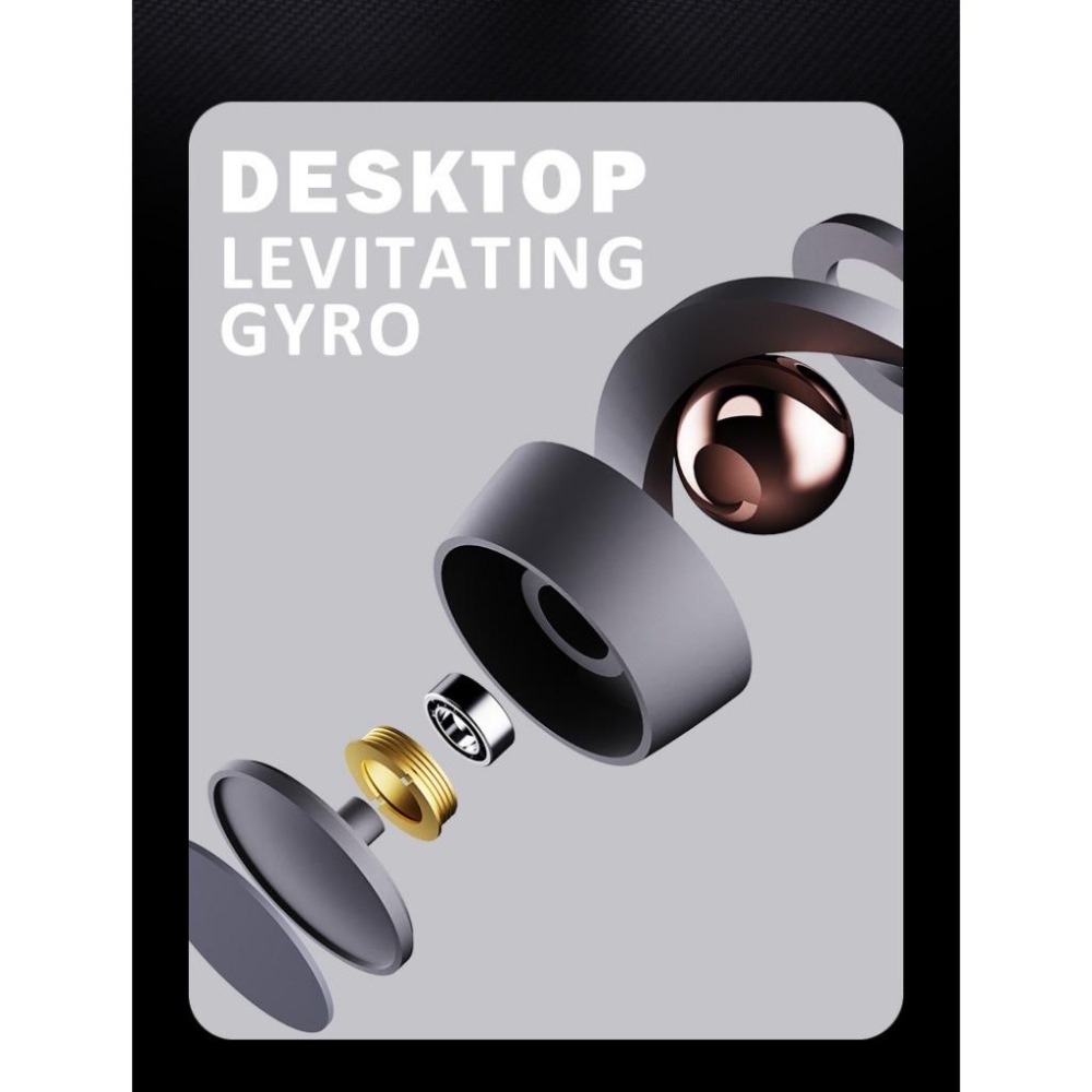 好看又好玩~ 現貨 紓壓解壓 桌面小物 懸浮陀螺 減壓陀螺 擺件 療癒小物 辦公桌小物 辦公桌擺件-細節圖5