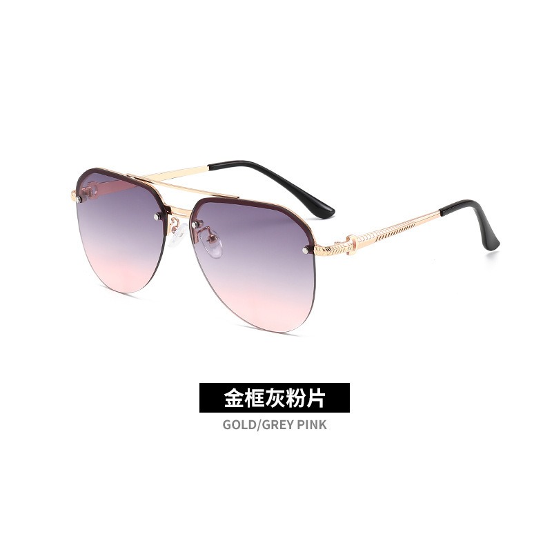 金框灰粉片 贈送眼鏡盒