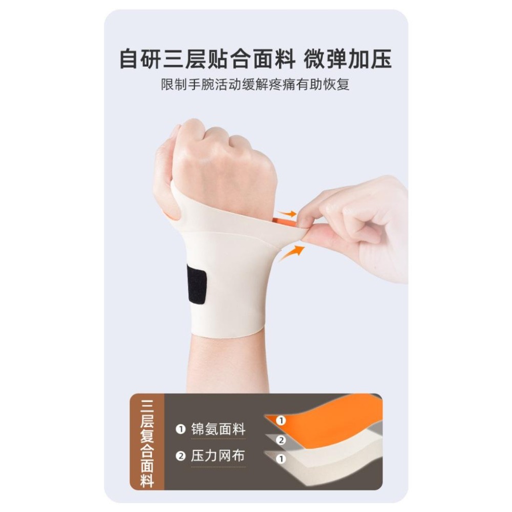 【現貨 運動護腕】 超透氣加壓彈力運動護腕 可調節 滑鼠手 媽媽手 護腕 護腕扭傷 護手腕 護套 男女腱鞘 家事 勞疼-細節圖6