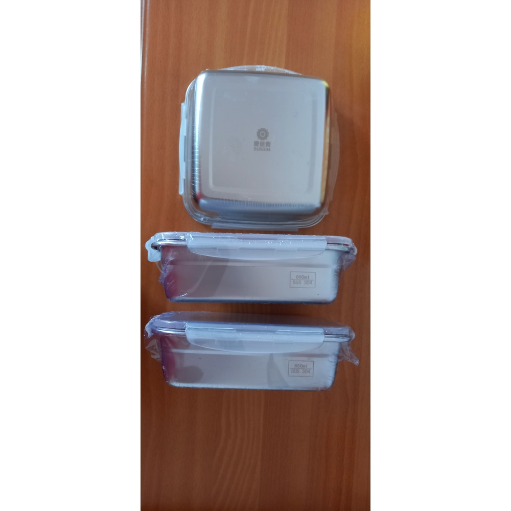 愛佳寶 304不鏽鋼保鮮盒三入組(850ml*2+1200ml*1)-細節圖5