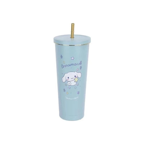 三麗鷗保冷冰霸吸管杯750ml(淡藍/小白)
