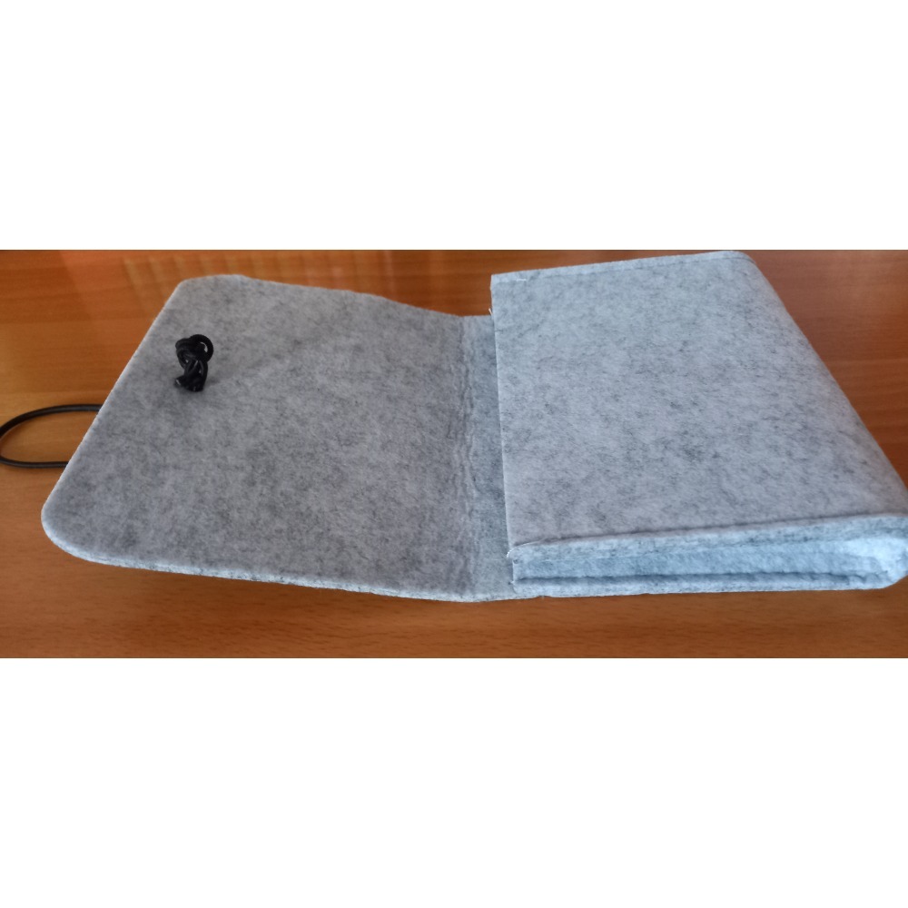 毛氈布收納包(灰色)-細節圖5