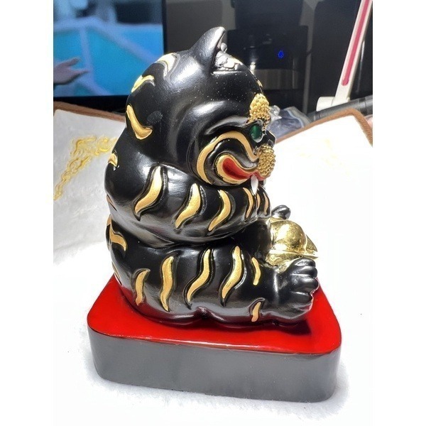 ☯眾神會廟方☯ 3.6吋樟木虎爺🐯僻天虎分靈濟公師父開光