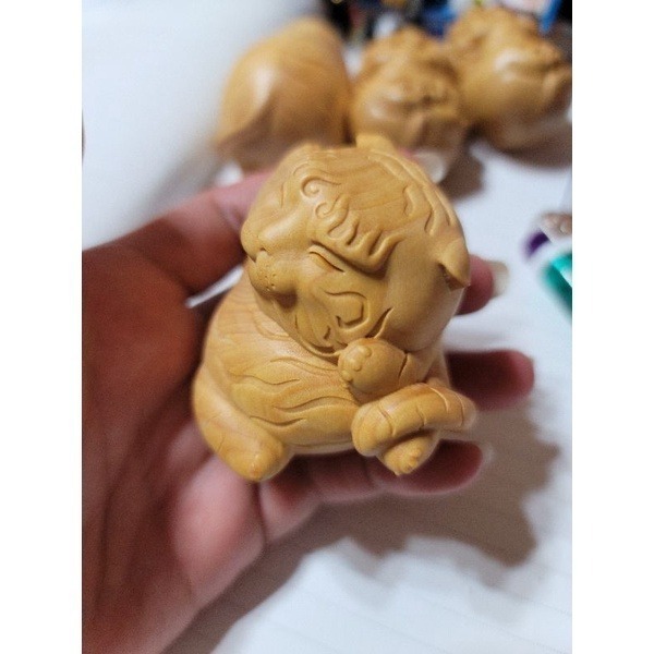 ☯眾神會廟方☯🐯僻天虎🐯黃楊木 虎爺 💯真實濟公師父降駕開光💯-細節圖9