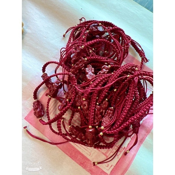 ☯眾神會廟方☯紫金砂硃砂貔貅手鏈❤️濟公師父降駕開光加持-細節圖7