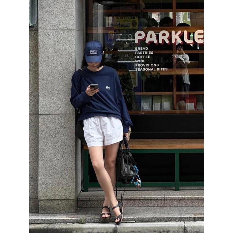 日本HH海麗漢森HH Square Logo Tee 戶外防曬透氣寬松長袖-細節圖2