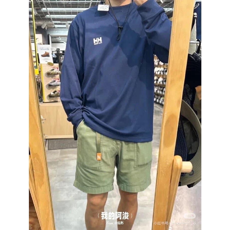 日本HH海麗漢森HH Square Logo Tee 戶外防曬透氣寬松長袖-細節圖4