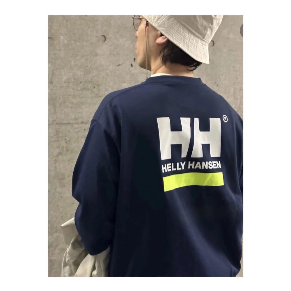 日本HH海麗漢森HH Square Logo Tee 戶外防曬透氣寬松長袖-細節圖5