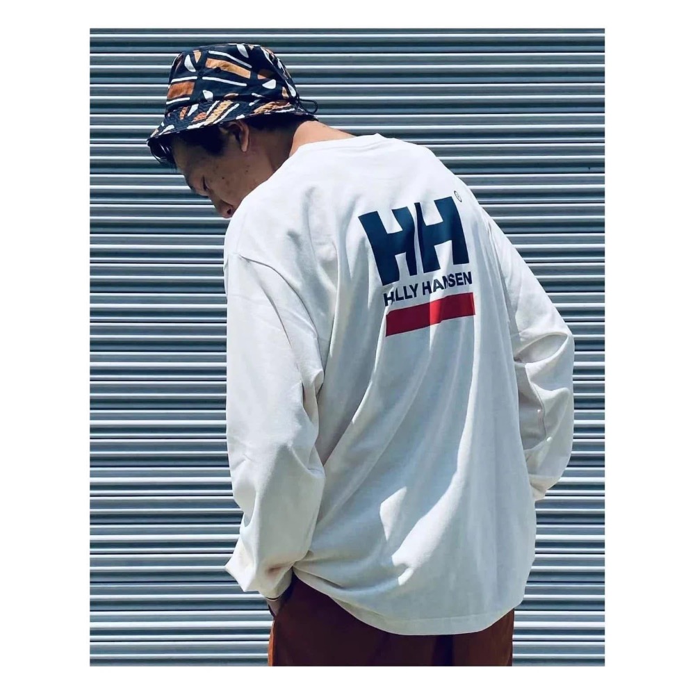 日本HH海麗漢森HH Square Logo Tee 戶外防曬透氣寬松長袖-細節圖6