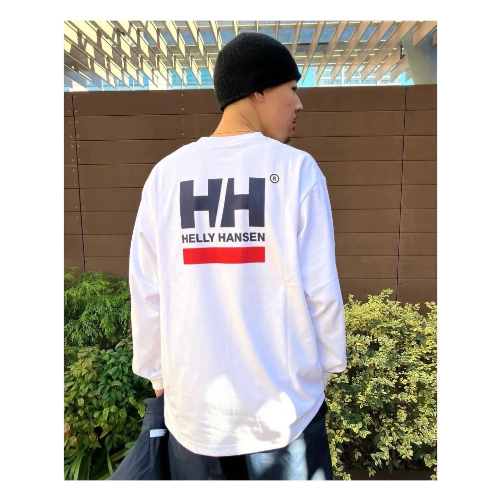 日本HH海麗漢森HH Square Logo Tee 戶外防曬透氣寬松長袖-細節圖7