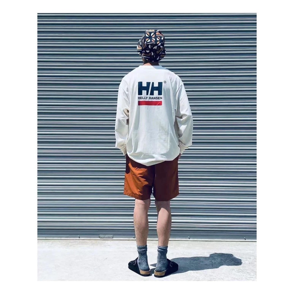 日本HH海麗漢森HH Square Logo Tee 戶外防曬透氣寬松長袖-細節圖8