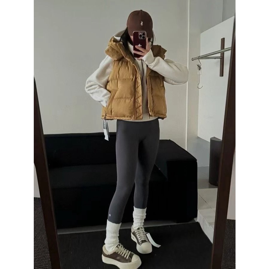 Lululemon 奶油絨高腰鯊魚打底褲-細節圖2