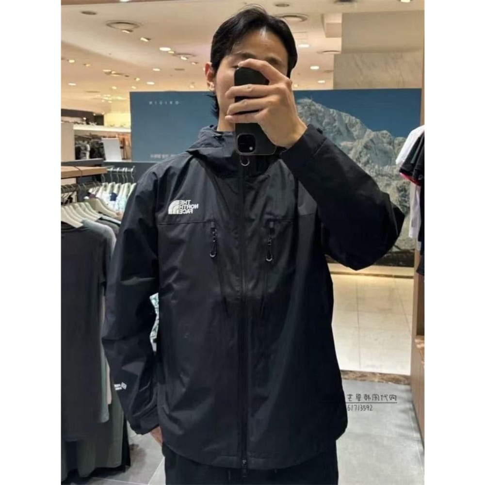 TheNorthFace防風戶外壓膠衝鋒衣男女休閒外套春-細節圖2