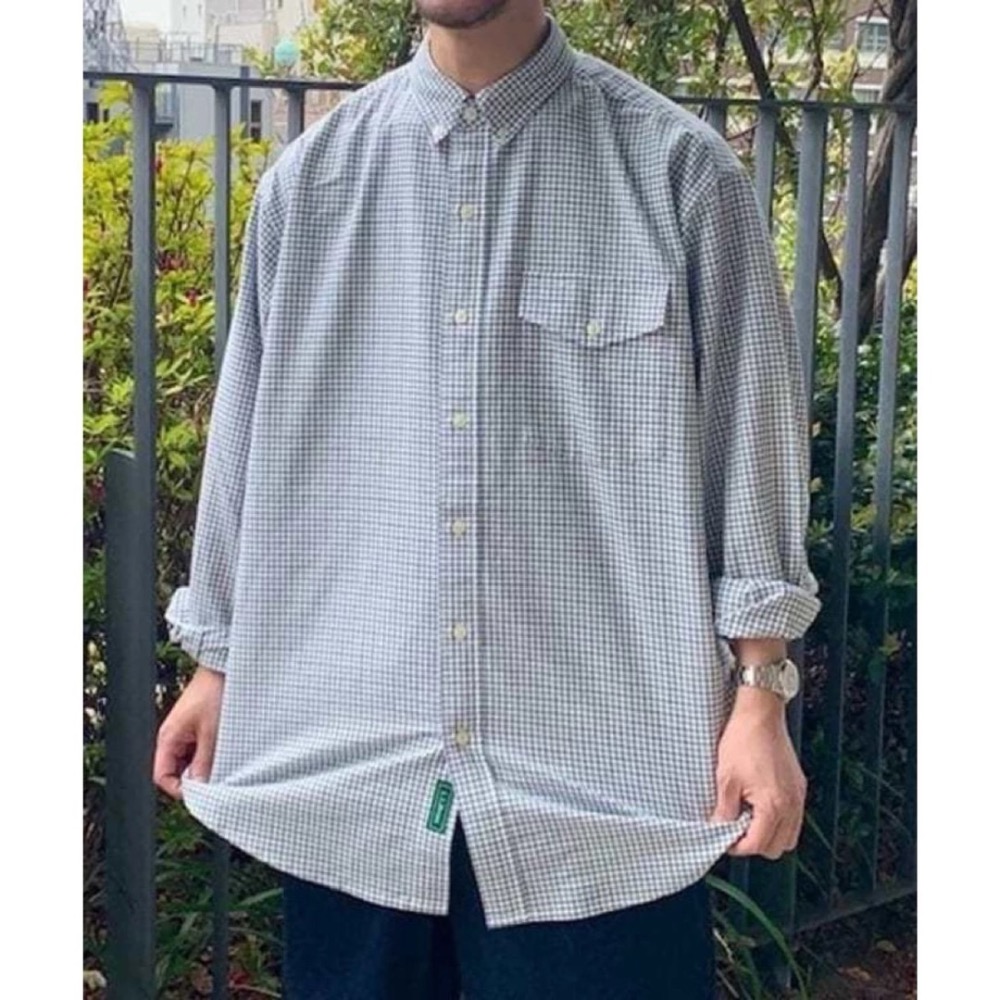 L.L.BEAN x Beams 聯名款 寬松口袋  長袖襯衫-細節圖3